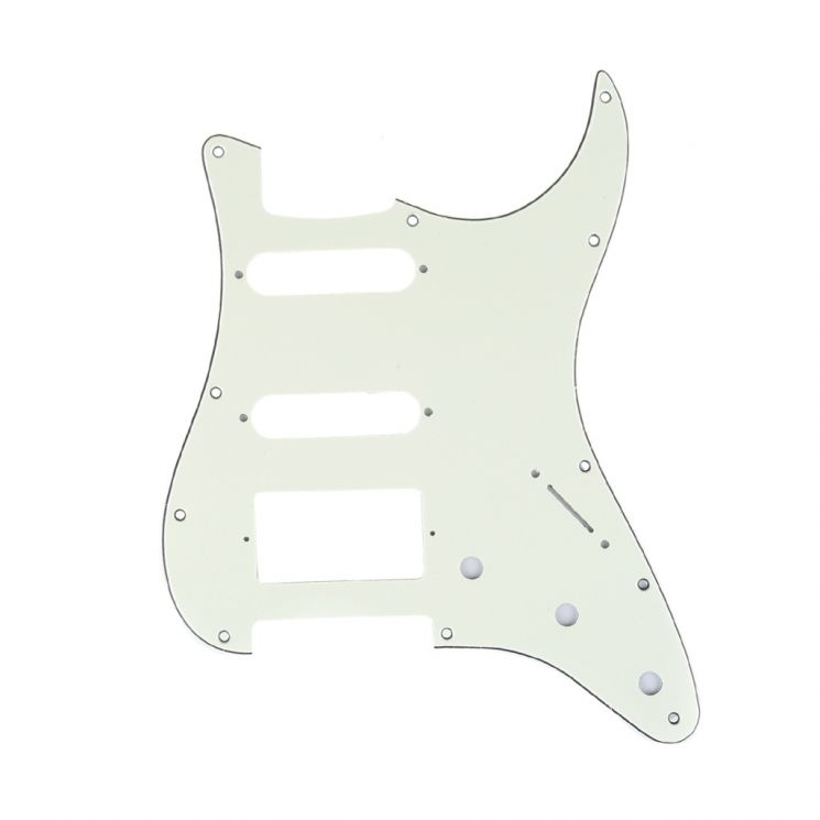 MX1382IV Защитная накладка гитары Fender Stratocaster HSS, 3 слоя, слоновая кость, Musiclily
