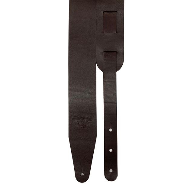 FL50002L Leather Ремень для гитары, кожаный, черный глянцевый, Fidel