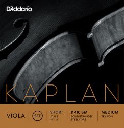 K410-SM Kaplan Forza Комплект струн для альта, среднее натяжение, Short Scale, D'Addario