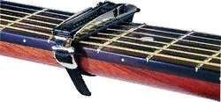 Dunlop 15F  каподастр для гитары с плоской накладкой грифа