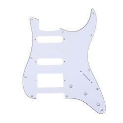 MX1382WH Защитная накладка гитары Fender Stratocaster HSS, 3 слоя, белая, Musiclily