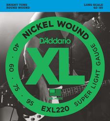 EXL220 XL NICKEL WOUND Long Super Light 40-95 D`Addario