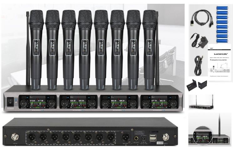 Радиосистема Opus UHF 808HH 2022 с 8 микрофонами