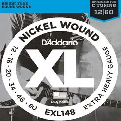 D`Addario EXL-148  струны для электрогитары 12-60 строй: dropped C