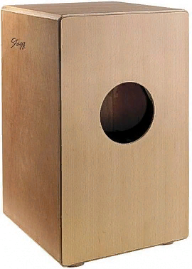 STAGG CAJ-50 - кахон с чехлом, липа, размеры 48 x 29 x 30.5 cm, натурального цвета
