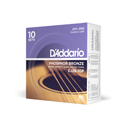 Струны для акустической гитары D'ADDARIO EJ26 -10P
