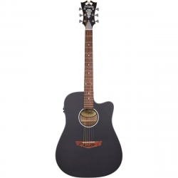 D'Angelico Premier Bowery CS  электроакустическая гитара, Dreadnought, цвет черный