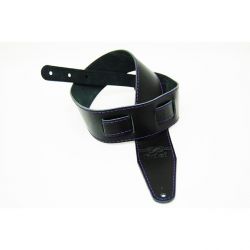 FL66000L11 Leather 11 Ремень для гитары, кожаный, черный матовый, Fidel