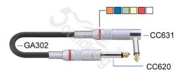 BC804-5M Кабель инструментальный, прямой и угловой коннектор, 5м, Soundking