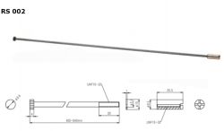 RS-002-424 Анкерный стержень, 424мм, Metallor