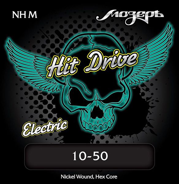 NH-M Medium Hit Drive Комплект струн для электрогитары, 10-50, Мозеръ