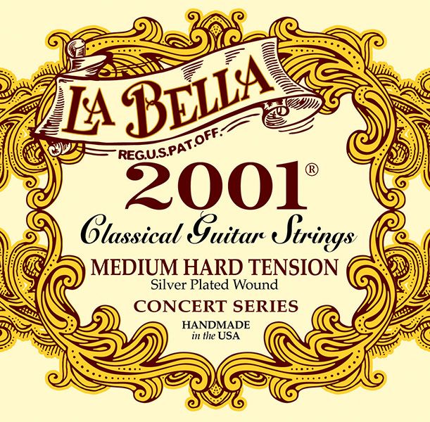 2001MH 2001 Medium Hard Комплект струн для классической гитары, ср-сильное натяж., La Bella