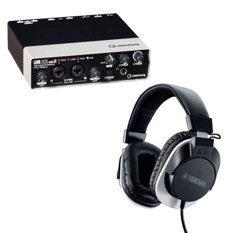 Steinberg UR22mkII+HPH-MT120  комплект портативный аудиоинтерфейс+профессиональные наушники 