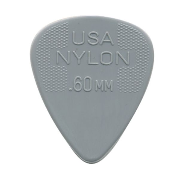 44P.60 Nylon Standard Медиаторы 12шт, толщина 0,60мм, Dunlop