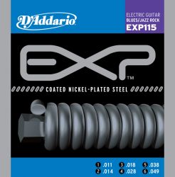 EXP115 COATED NICKEL Струны для электрогитары Regular Light 11-49 D`Addario