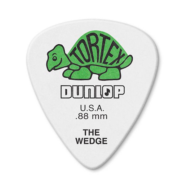 424P.88 Tortex Wedge Медиаторы 12шт, толщина 0,88мм, Dunlop