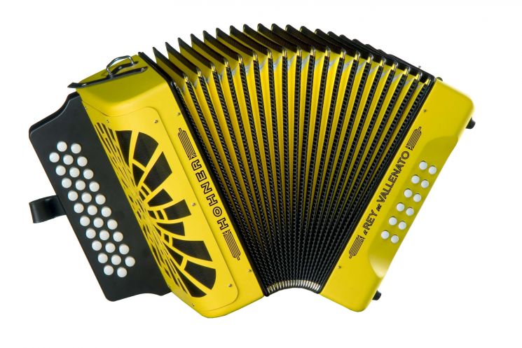 Аккордеон диатонический HOHNER El Rey del Vallenato BbEbAb yellow