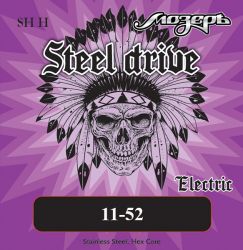 SH-H Steel Drive Комплект струн для электрогитары, сталь, 11-52, Мозеръ
