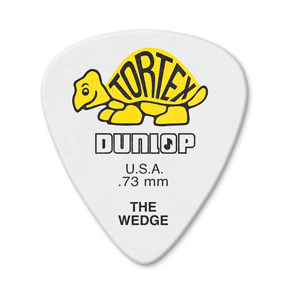 424P.73 Tortex Wedge Медиаторы 12шт, толщина 0,73мм, Dunlop