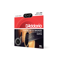 Струны для акустической гитары D'ADDARIO EXP12