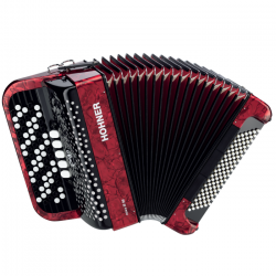 Баян HOHNER Nova III 96 red (C-stepped)