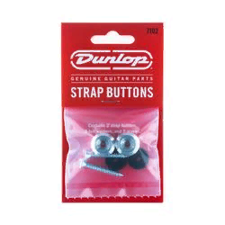 Dunlop 7102 Strap Buttons 2Pack  комплект крепления ремня, 2 шт. , алюминий