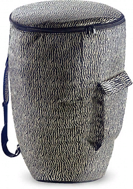 STAGG DJB-AFRO-50 ZA - чехол для африканского джембе, оригинальная расцветка, внутренний размер 75x 50x34 см, прочный нейлон,  накладной карман для аксессуаров, 2 наплечных ремня + ручка для переноски