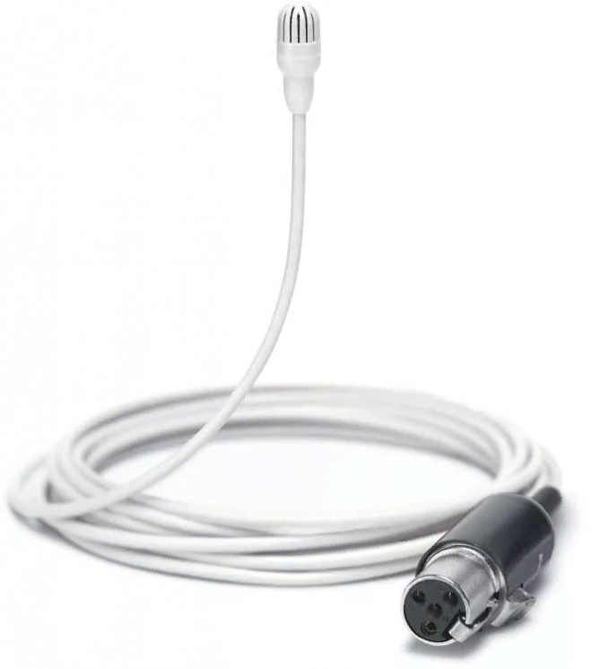 SHURE TL47W/O-MTQG Петличный микрофон конденсаторный всенаправленный, 20-20000 Гц, 5,62 мВ/Па, Max.SPL 142 дБ, разъем MTQG. Белый