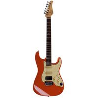 Электрогитара - Mooer GTRS P800 Red со встроенным процессором, HSS, палисандр, цвет красный