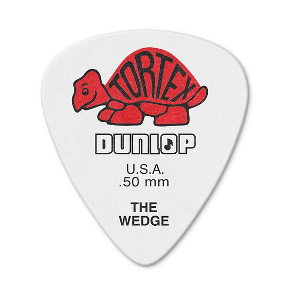 424P.50 Tortex Wedge Медиаторы 12шт, толщина 0,50мм, Dunlop