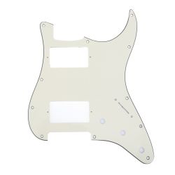 MX1379CM Защитная накладка электрогитары Fender Stratocaster HH, 3 слоя, кремовая, Musiclily