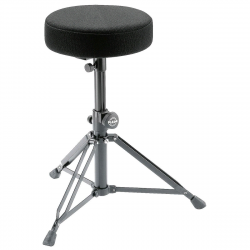K&M 14016-000-55  стул для барабанщика, круглое сиденье, ткань, черный