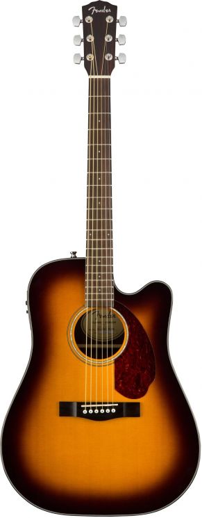 Гитара электроакустическая FENDER CD-140SCE Sunburst  Кейс