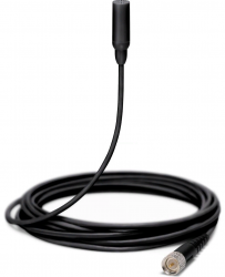 SHURE TL48B/O-MDOT-A  Петличный микрофон конденсаторный всенаправленный, разъем MicroDot. Аксессуары в комплекте. Черный
