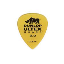 433P2.00 Ultex Sharp Медиаторы 6шт, толщина 2,00мм, Dunlop
