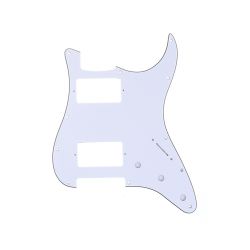 MX1379WH Защитная накладка электрогитары Fender Stratocaster HH, 3 слоя, белая, Musiclily