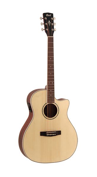 GA-MEDX-OP Grand Regal Series Электро-акустическая гитара, с вырезом, натуральный, Cort
