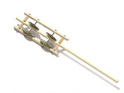 20602801 Jingle Stick V 4002 Бубенцы на ручке, 4 пары, Sonor
