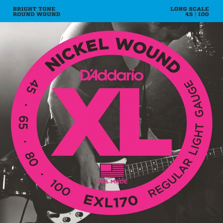D`Addario EXL-170  Струны для бас-гитары nickel, soft 45-100, long