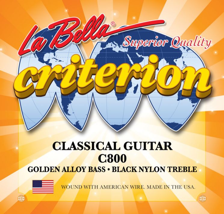 C800 Criterion Комплект струн для классической гитары La Bella