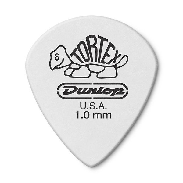 478P1.0 Tortex White Jazz III Медиаторы 12шт, толщина 1,00мм, Dunlop