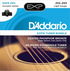 Струны для акустической гитары D'ADDARIO EXP16 -CT15