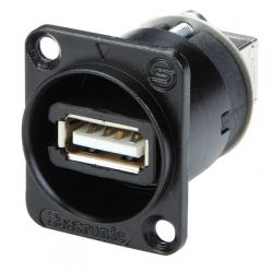 Seetronic SAUSB-W-B USB 2.0, Адаптер D- образный, проходной, USB гнездо (тип A) - USB гнездо (тип B)