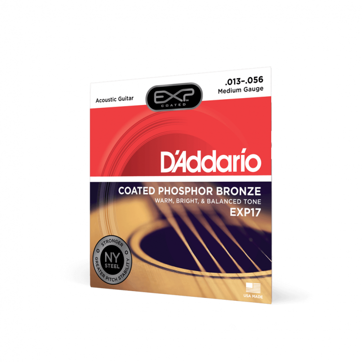 Струны для акустической гитары D'ADDARIO EXP17