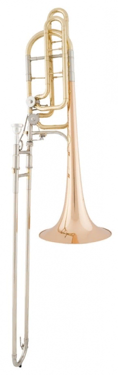Arnolds&Sons ASL-6112  тромбон бас Bb/ F/ Eb, 2 вентиля, мензура 14,2 мм, раструб 24,5 см, покрытие лак
