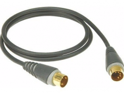 Klotz MID-030  MIDI кабель 5-pin - 5 pin, 3м, черный, разъемы KLOTZ