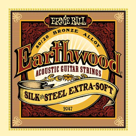 P02047 Earthwood Silk & Steel Extra Soft 10-50, Ernie Ball