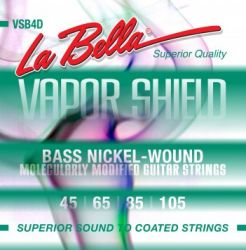 VSB4D Vapor Shield  Комплект струн для бас-гитары, никелированные, 45-100, La Bella