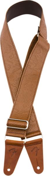 FENDER Tooled Leather Guitar Strap 2' Brown  