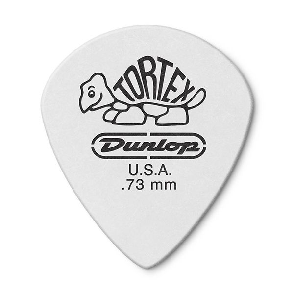 478P.73 Tortex White Jazz III Медиаторы 12шт, толщина 0,73мм, Dunlop